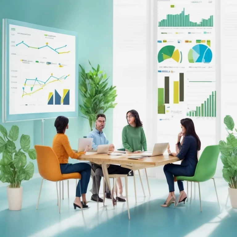 Gráfico representando crecimiento empresarial